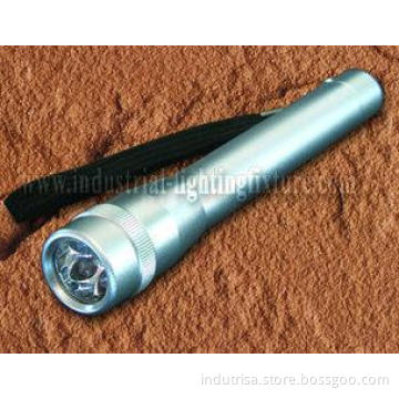 5pcs White Aluminum Torch Led Rechargeable Flashlight with